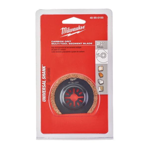 Полотно для мультитула Carbide Grit MILWAUKEE, 64х57мм (абразивные материалы) 48900100 фото