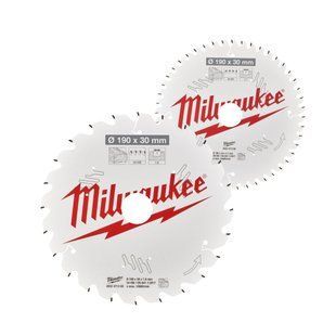 Набор дисков пильных MILWAUKEE &Oslash;190х30х24зуб. + &Oslash;190х30х48зуб. 4932479574 фото