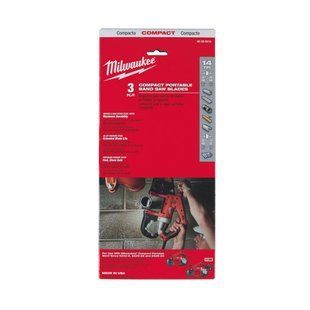 Полотно для стрічкових пил MILWAUKEE, 898,52х1,8мм, (5-8мм товщина стінки), (3шт) 48390519 фото