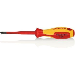 Отвертка изолированная тонкая VDE KNIPEX, PH0, 98 24 02 SL 98 24 02 SL фото