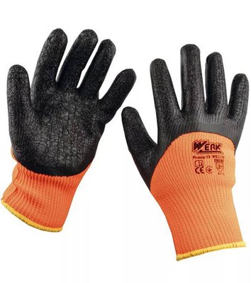 Перчатки трикотажные зимние с латексным покрытием WE2133, размер 10 2133 фото