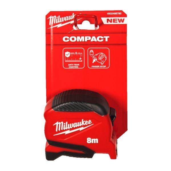 Рулетка Pro Compact MILWAUKEE (Gen 2), 8м, (25мм) 4932498780 фото