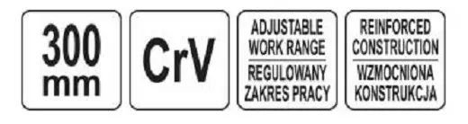 Кліщі переставні по трубах з блокув. кнопкою YATO: L= 300 мм, розвід губ- 50 мм Cr-V YT-20892 фото
