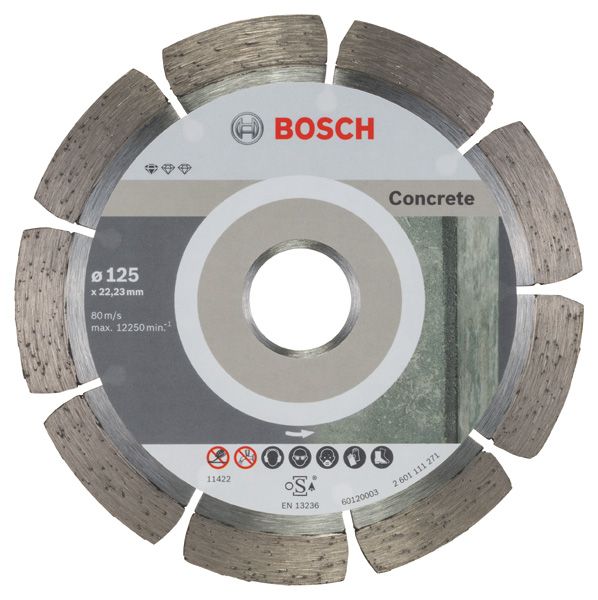 Алмазний диск Standard for Concrete 125-22,23, 10 шт в уп. 2608603240 фото