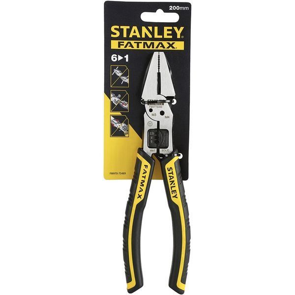 Плоскогубці комбіновані STANLEY "FatMax" : L= 200 мм. 6 в 1 FMHT0-75469 фото
