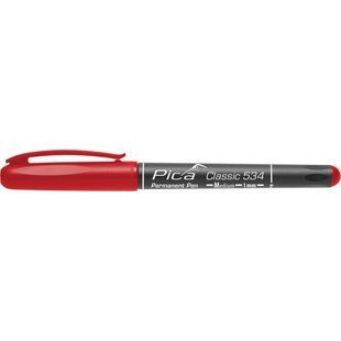 Маркер перманентний Pica Classic 534/40 Permanent Pen Medium, тонкий червоний 534/40 фото