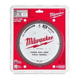 Диск пильный по алюминию Alu MILWAUKEE, &Oslash;203х5/8''х2,4мм, 58 зуб. 48404345 фото