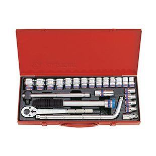 Набір головок 1/2" (12-гранн.) 24 одиниць в металевому кейсі 4033MR фото