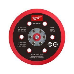 Подошва шлифовальная MILWAUKEE FROSBPHH150, &Oslash;150мм, 6 отв. для M12 FROS (жесткая с &laquo;липучкой&raquo;) 4932499245 фото