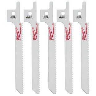 Полотно для шабельних пил THIN KERF MILWAUKEE, для фігурної різки, 90х1,8мм, (5шт), (метал) (заміна 48475162) 48005162 фото