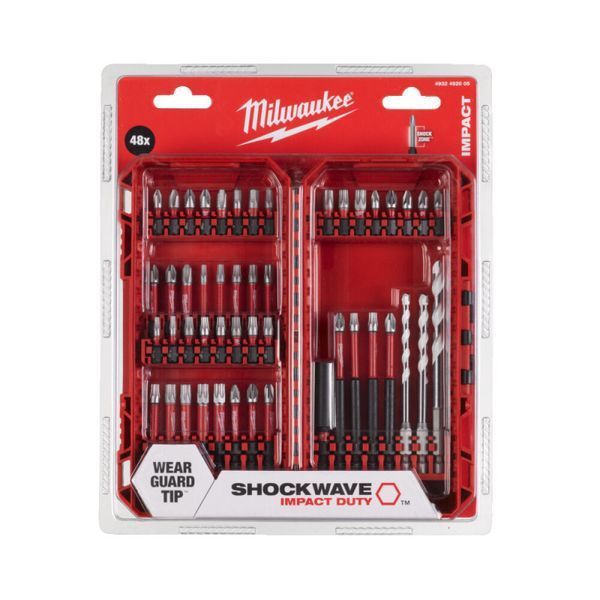 Набор бит SHOCKWAVE PACKOUT MILWAUKEE, (48шт) 4932492005 фото