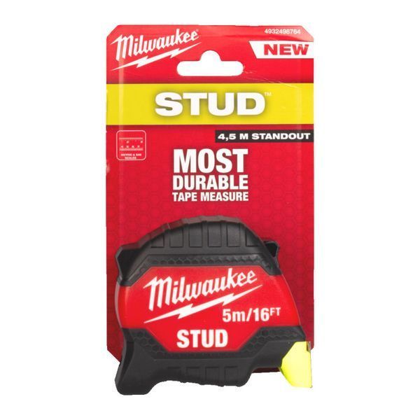 Рулетка STUD MILWAUKEE (Gen 3), 5м/16фт (33мм) 4932498764 фото