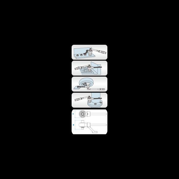 Мультипликатор 3/4"F x 1"M (5:1) усилие 540-2700 Нм KING TONY 34688 фото