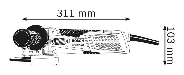 Кутова шліфувальна машина Bosch GWX 19-125 S 06017C8002 фото