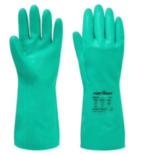 PORTWEST AB810 Перчатки нитриловые Nitrosafe Multipack кислотостойкие, упаковка 12 пар AB810GNR фото