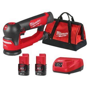 Шлифмашина эксцентриковая аккумуляторная бесщеточная MILWAUKEE, M12 FSDR75-202B, &Oslash;75мм 4933498233 фото