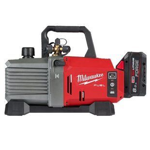Насос вакуумний аккумуляторный бесщёточный MILWAUKEE, M18 FVP5-801 с адаптером (ЗУ, 1х8Ач FORGE) 4933499249 фото