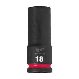 Головка ударная ShW 1/2'' SKT MILWAUKEE, удлиненная, 18мм 4932480336 фото