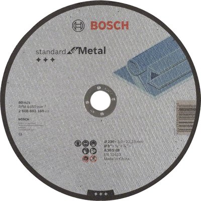 Відрізний круг Bosch Standard по металу 230 х 3 мм, прямий 2608603168 фото