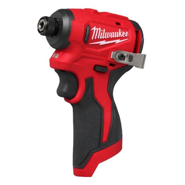 Шуруповерт ударный аккумуляторный бесщеточный 1/4'' HEX MILWAUKEE, M12 BLIDRC-0, 124Нм (каркас) 4933499689 фото