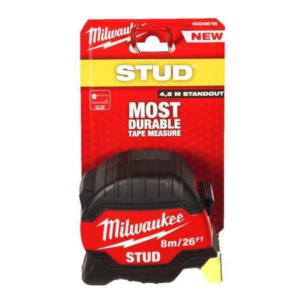 Рулетка STUD MILWAUKEE (Gen 3), 8м/26фт (33мм) 4932498766 фото