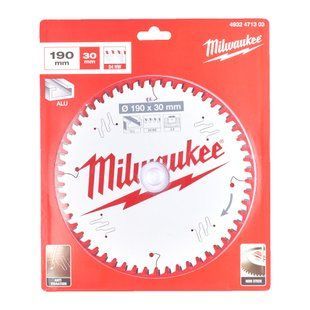 Диск пиляльний по алюмінію Alu PFTE MILWAUKEE, діаметр 190х30х2,4мм, 54 зуб. 4932471303 фото