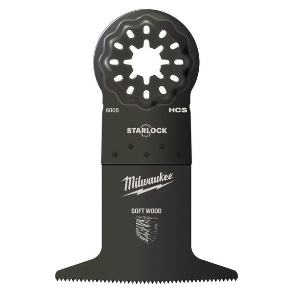 Полотно для мультитула STARLOCK MILWAUKEE, 65x42мм (дерево) 48906005 фото