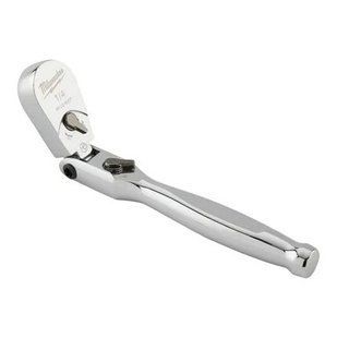 Тріскачка хромована шарнірна для головок 1/4'' MILWAUKEE, 140мм 4932479648 фото