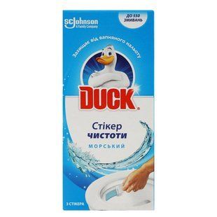 Duck стікер чистоти д/унітазу 3 шт. Морський 4620000430087 фото