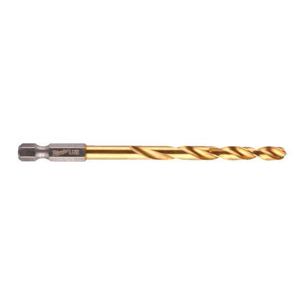 Сверло по металлу RedHEX SHOCKWAVE HSS-TiN MILWAUKEE, &Oslash;5,5х104х60мм 48894764 фото
