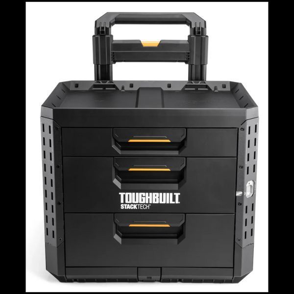 Ящик для инструментов TOUGHBUILT TB-B1-D-R93 StackTech на колесах 1+2 выдвижными ящиками TB-B1-D-R93 фото