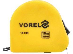 Рулетка VOREL : L= 10 м x 25 мм, 2 фіксатори [6/60] 10139 фото