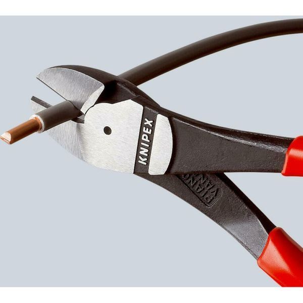 Кусачки&nbsp;боковые&nbsp;(бокорезы)&nbsp;особой&nbsp;мощности,&nbsp;&Oslash;4,6мм,&nbsp;260мм KNIPEX&nbsp;74&nbsp;01&nbsp;250,&nbsp;фосфатированные 74 01 250 фото