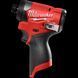 Шуруповерт ударний акумуляторний безщітковий 1/4'' HEX MILWAUKEE, M12 FID2-0, 170Нм (каркас, кліпса для реміня, тримач для біт, картонне пакування) 4933479876 фото 1