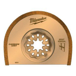 Полотно для мультітула STARLOCK MILWAUKEE, Carbide Grit 75х20х2,2мм (видалення затирки) 48906051 фото