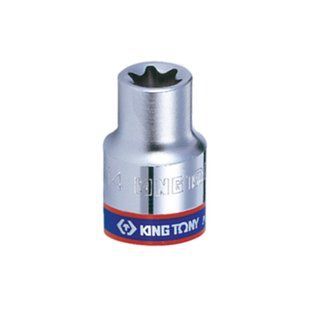 Головка торцевая хромированная TORX Е-стандарт 1/4" KING TONY, E8 237508M фото