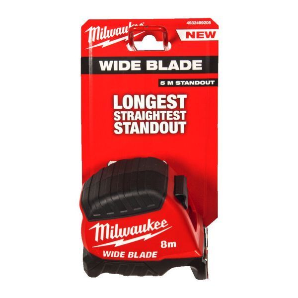 Рулетка WIDE BLADE MILWAUKEE (Gen2), 8м (35мм) 4932499205 фото