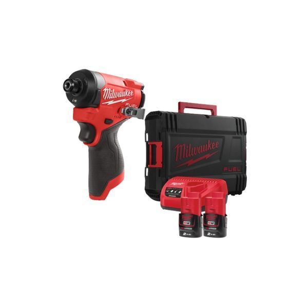 Шуруповерт ударный аккумуляторный бесщёточный 1/4'' HEX MILWAUKEE, M12 FID2-202Х, 170Нм 4933479877 фото