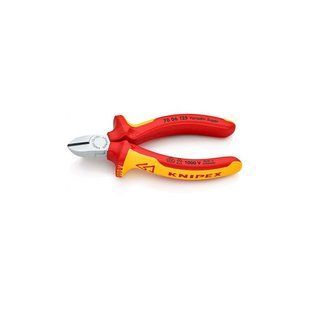Кусачки&nbsp;боковые&nbsp;(бокорезы),&nbsp;&Oslash;3,0мм,&nbsp;125мм VDE&nbsp;KNIPEX&nbsp;70&nbsp;06&nbsp;125,&nbsp;хромированные 70 06 125 фото