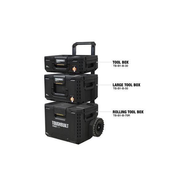 Набір ящиків для інструментів TOUGHBUILT TB-B1S3-B-70R StackTech (3шт) TB-B1S3-B-70R фото