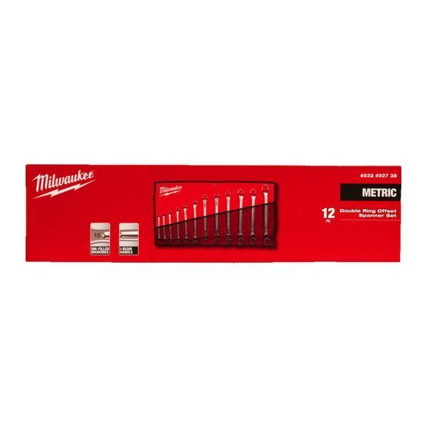 Набор ключей накидных метрических хромированных MILWAUKEE, (6-32мм) (12шт) 4932492738 фото