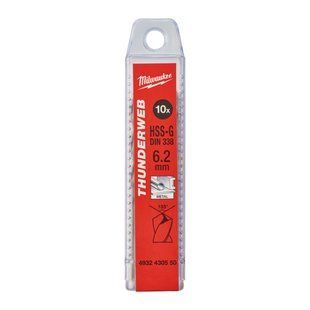 Сверло по металлу THUNDERWEB HSS-G MILWAUKEE, DIN338, &Oslash;6,2x101х63мм, (10шт) 4932430550 фото