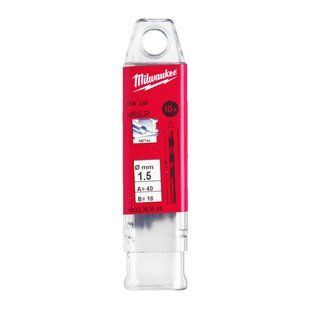 Сверло по металлу HSS-R MILWAUKEE, DIN338, &Oslash;1,5х40х18мм, (10шт) 4932363449 фото