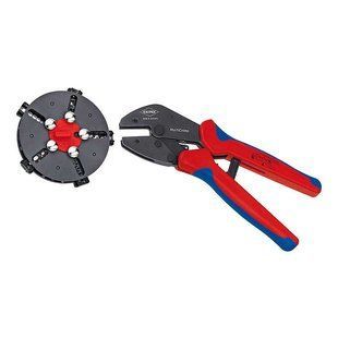 Обжимные клещи с магазином для смены плашек и 5 профилями обжима Knipex MultiCrimp&reg;, 250 мм 97 33 02 97 33 02 фото