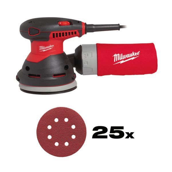 Шлифмашина ексцентриковая MILWAUKEE, ROS 125 E, 300Вт, &Oslash;125мм 4933433180 фото
