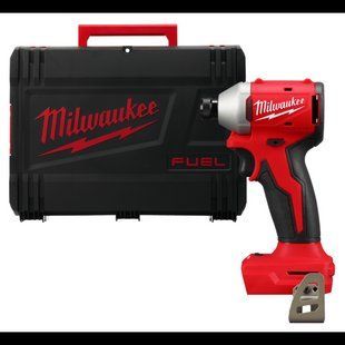Шуруповерт ударный аккумуляторный бесщёточный 1/4" HEX MILWAUKEE, M18 BLIDR-0X, 190Нм (HDкейс) 4933492842 фото