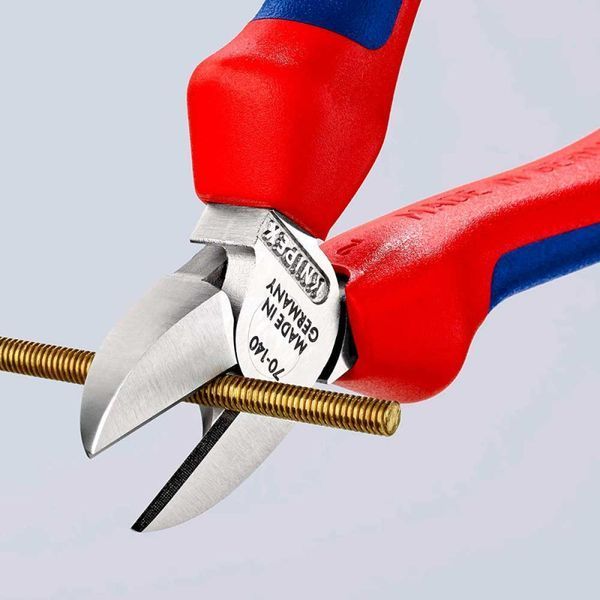 Кусачки&nbsp;боковые&nbsp;(бокорезы),&nbsp;&Oslash;4,0мм, 140мм&nbsp;KNIPEX&nbsp;70&nbsp;05&nbsp;140,&nbsp;хромированные 70 05 140 фото