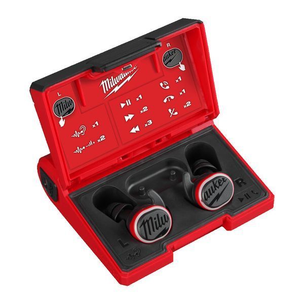 Навушники акумуляторні для работы, с захистом слуху MILWAUKEE L4 RLEPB-301 USB Bluetooth 4933478750 фото
