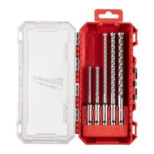 Набір бурів SDS-PLUS MX4 PACKOUT MILWAUKEE, (діаметри 5/5/6/7/8мм) (5шт), (заміна на 4932500064) пластиковий кейс 4932498298 фото