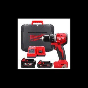 Дрель-шуруповёрт аккумуляторная бесщёточная ударная MILWAUKEE, M18 BLPDRC-422С, 60,5Нм 4933492825 фото